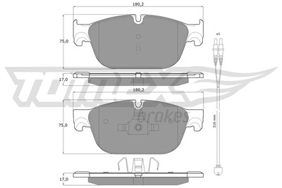 TOMEX Brakes TX 16-78 Číslo výrobce: 16-78. EAN: 5901646642737.