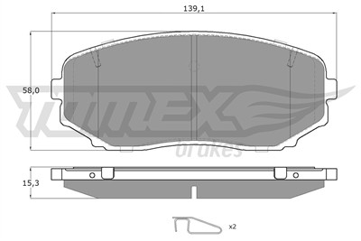 TOMEX Brakes TX 17-421 Číslo výrobce: 23515. EAN: 5901646608740.