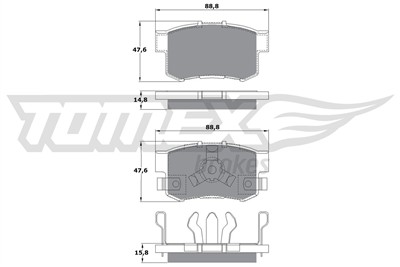 TOMEX Brakes TX 17-53 Číslo výrobce: 17-53. EAN: 5901646645370.