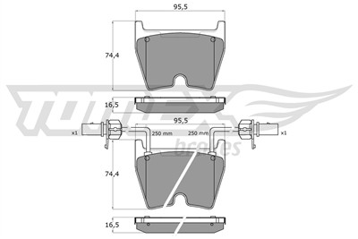 TOMEX Brakes TX 17-99 Číslo výrobce: 17-99. EAN: 5901646646216.