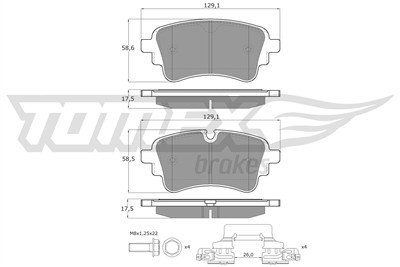 TOMEX Brakes TX 18-231 Číslo výrobce: 18-231. EAN: 5901646609242.