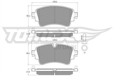 TOMEX Brakes TX 18-23 Číslo výrobce: 18-23. EAN: 5901646646926.