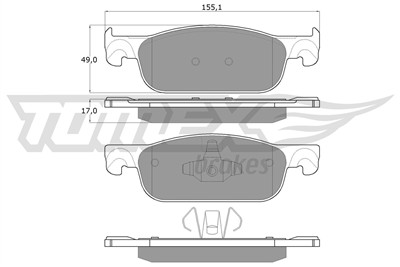TOMEX Brakes TX 18-32 Číslo výrobce: 22525. EAN: 5901646647015.