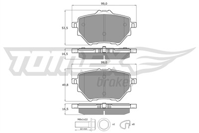 TOMEX Brakes TX 18-36 Číslo výrobce: 18-36. EAN: 5901646649569.
