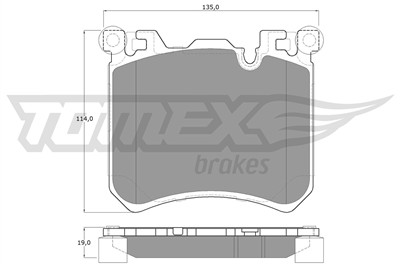 TOMEX Brakes TX 19-46 Číslo výrobce: 24524. EAN: 5901646602014.