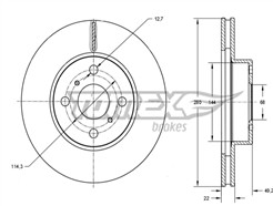 TOMEX Brakes TX 70-72