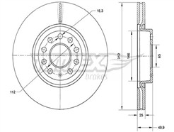 TOMEX Brakes TX 71-12