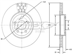 TOMEX Brakes TX 71-39