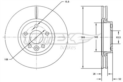 TOMEX Brakes TX 71-56 Číslo výrobce: 71-56. EAN: 5901646648630.