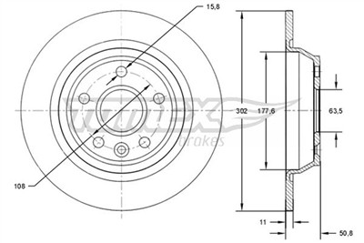 TOMEX Brakes TX 71-61 Číslo výrobce: 71-61. EAN: 5901646648685.