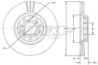 TOMEX Brakes TX 71-97 Číslo výrobce: 71-97. EAN: 5901646649040.