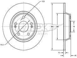 TOMEX Brakes TX 72-58