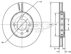 TOMEX Brakes TX 72-87