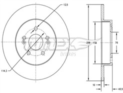 TOMEX Brakes TX 73-05