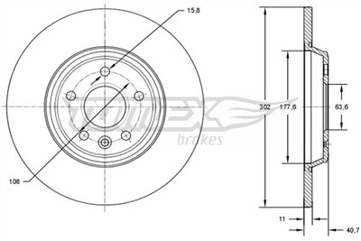 TOMEX Brakes TX 73-08 EAN: 5901646601680.