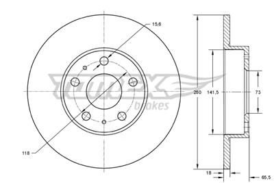 TOMEX Brakes TX 73-46 EAN: 5901646602588.