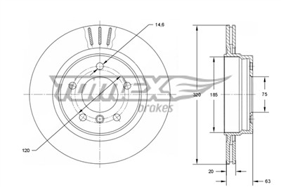 TOMEX Brakes TX 73-96 EAN: 5901646604612.