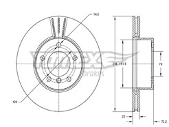TOMEX Brakes TX 73-99
