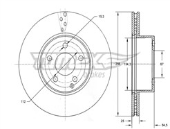 TOMEX Brakes TX 74-03