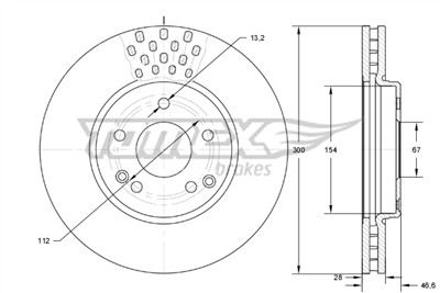 TOMEX Brakes TX 74-04 EAN: 5901646602861.