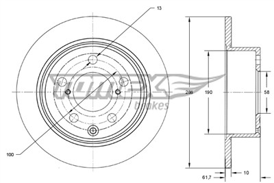 TOMEX Brakes TX 74-15 EAN: 5901646604674.