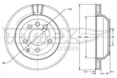 TOMEX Brakes TX 74-16 EAN: 5901646608726.