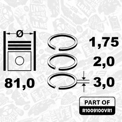ET ENGINETEAM R1009100VR1 EAN: 8592779036790.