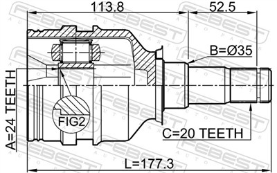 FEBEST 0111-220LH EAN: 4056111071787.