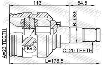 FEBEST 0111-ST220LH EAN: 4056111037417.