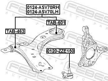 FEBEST 0124-ASV70RH EAN: 4056111155036.
