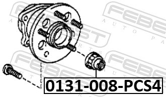 FEBEST 0131-008-PCS4 EAN: 4056111131290.