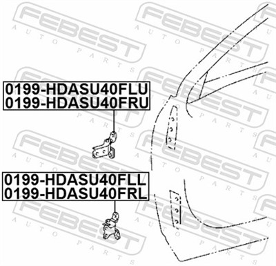 FEBEST 0199-HDASU40FRL EAN: 4056111122700.