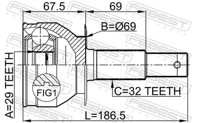 FEBEST 0210-R51R EAN: 4056111055862.