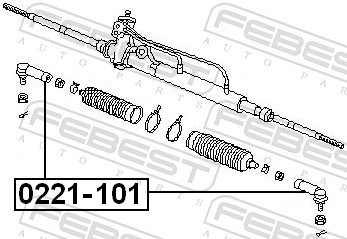 FEBEST 0221-101 EAN: 4056111031989.