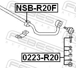 FEBEST 0223-R20 EAN: 4056111044972.