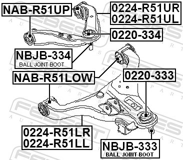 FEBEST 0224-R51LL EAN: 4056111084480.