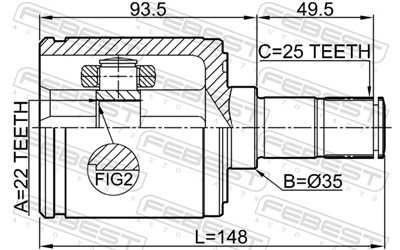 FEBEST 0311-ESATRH EAN: 4056111113081.
