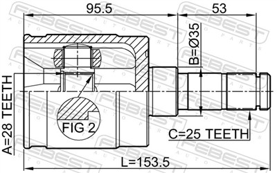 FEBEST 0311-GDLH EAN: 4056111045955.