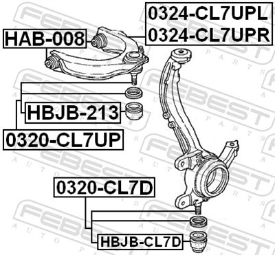 FEBEST 0324-CL7UPL EAN: 4056111033242.