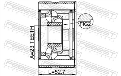 FEBEST 0411-CU2WSHA EAN: 4056111116334.