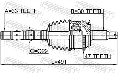 FEBEST 0414-KB4A47R EAN: 4056111081441.