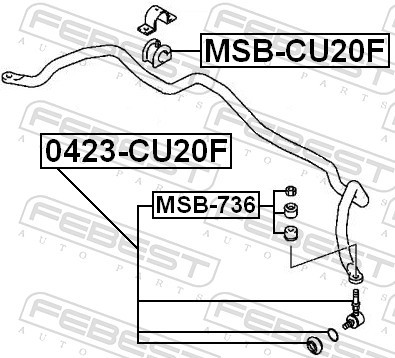 FEBEST 0423-CU20F EAN: 4056111014494.