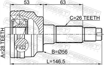 FEBEST 0510-323BJ EAN: 4056111071848.