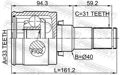 FEBEST 0511-CX5MTLH EAN: 4056111129761.