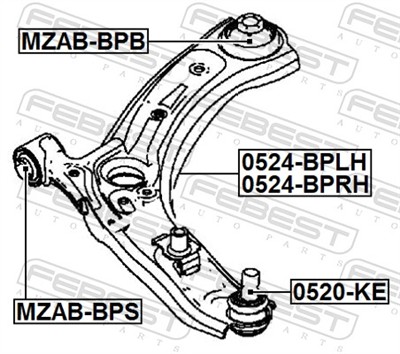 FEBEST 0524-BPRH EAN: 4056111180021.