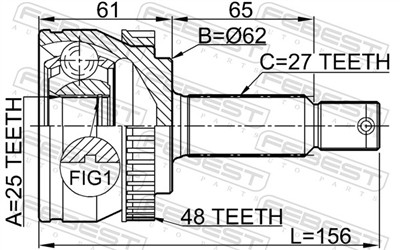 FEBEST 1210-TUCA48 EAN: 4056111038896.
