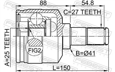 FEBEST 1211-TUC20LH EAN: 4056111056920.