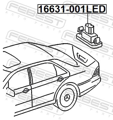 FEBEST 16631-001LED EAN: 4056111188812.