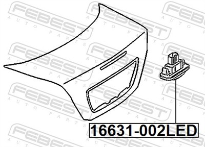FEBEST 16631-002LED EAN: 4056111188829.