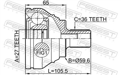 FEBEST 1710-Q3 EAN: 4056111127491.